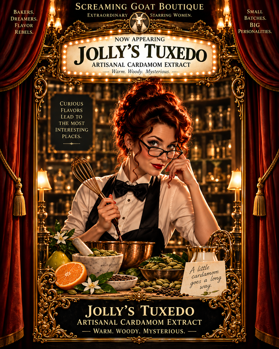 Jolly's Tuxedo, the Cardamom founding character